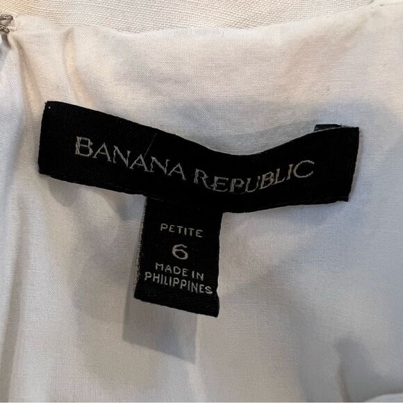 Banana Republic Linen Blend Button Down Dress size 6P - Picture 8 of 10